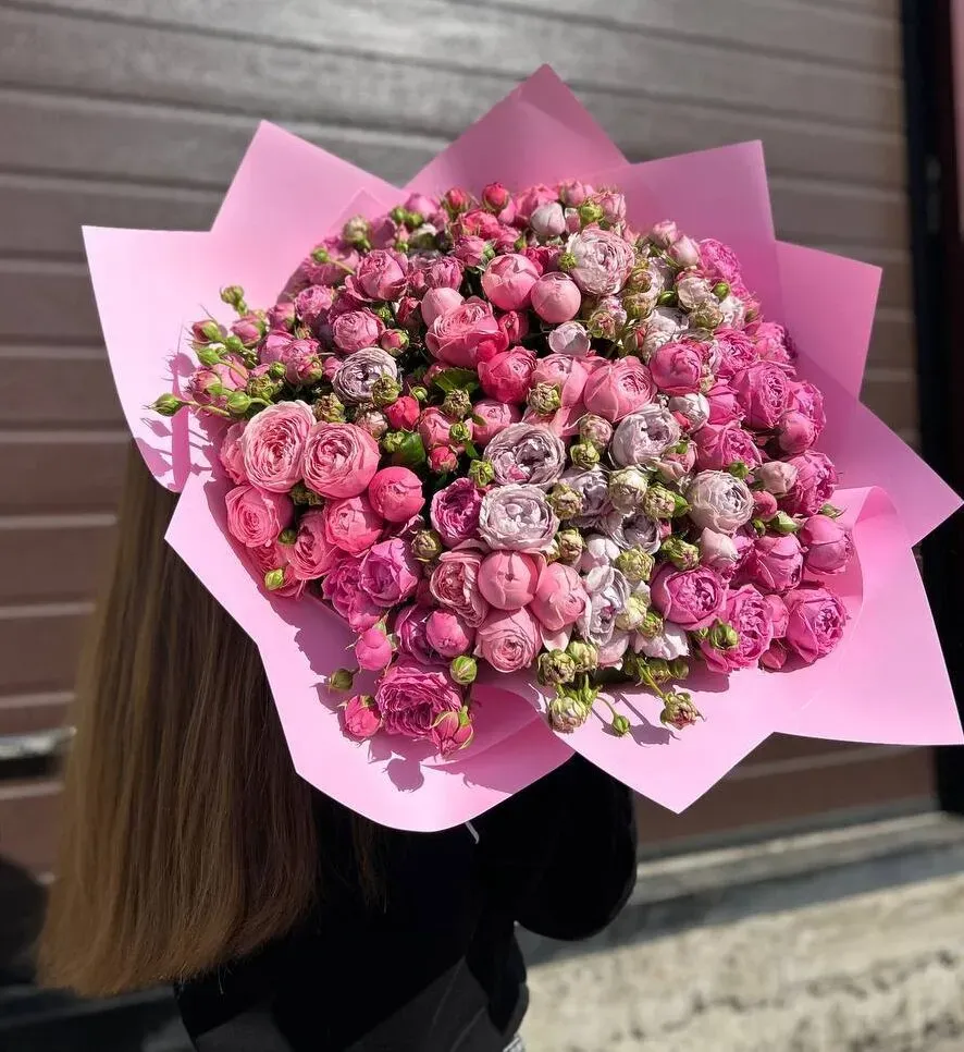 Роза кустовая микс 19 шт